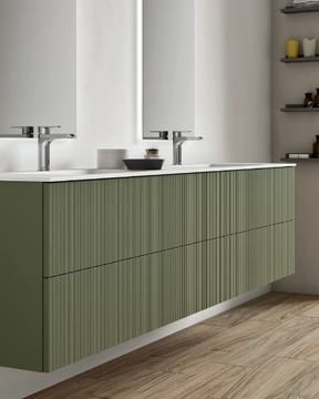 ELITE ELI02 - Suspended double bathroom cabinet with drawers by Gruppo Geromin - view 3